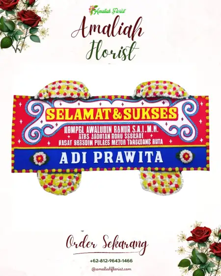 Papan Bunga Ucapan Selamat Ulak Bedil